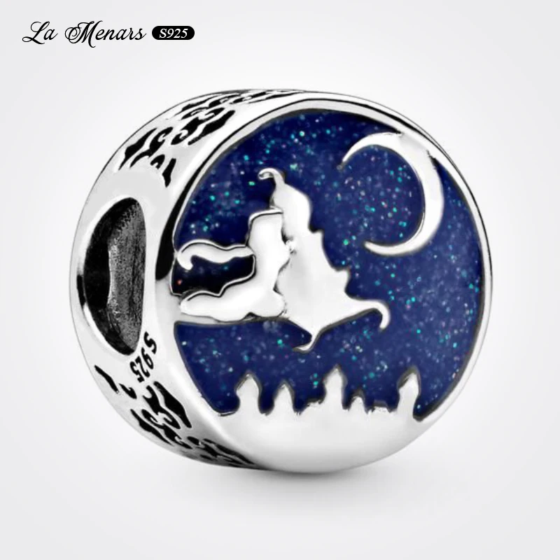 

La Menars New Moonlight Elopement Bead Charm Genuine 925 Sterling Silver For Women Jewelry Fit Original Pandora Charm Bracelet