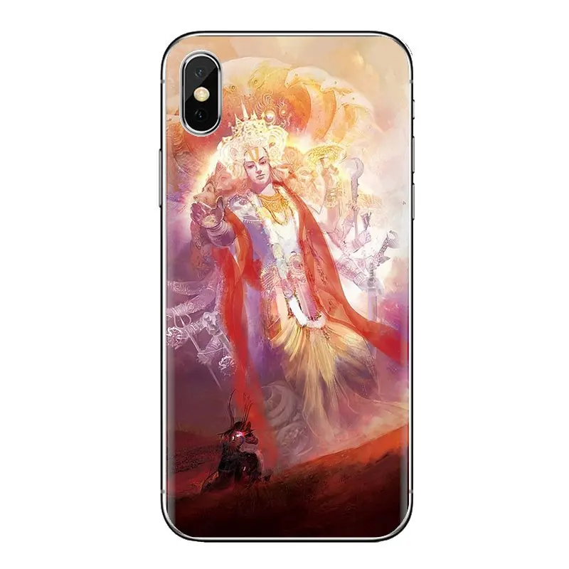 Винтаж Кришна Аватар индуистский Бог для iPhone XS Max XR X 4 4S 5 5S 5C SE 6 6S 7 8 плюс samsung Galaxy J1 J3