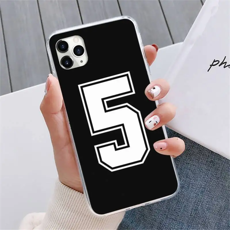 

Football Lucky number Phone Case For iphone 12 5 5s 5c se 6 6s 7 8 plus x xs xr 11 pro max mini