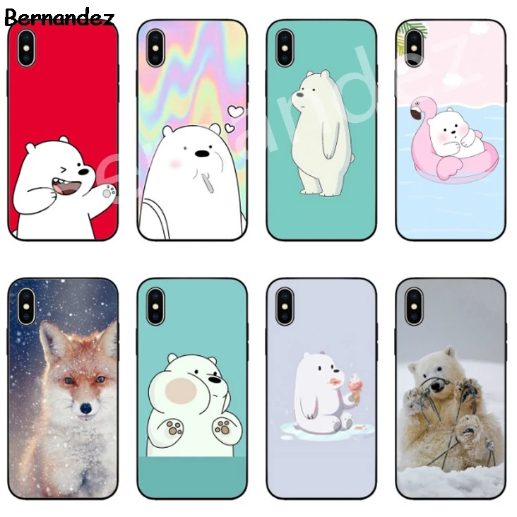 Bernandez 5 5S SE 6 6S TPU чехол для телефона iPhone 7 8 Plus X Xs Max XR теплая зимняя лиса кролик |