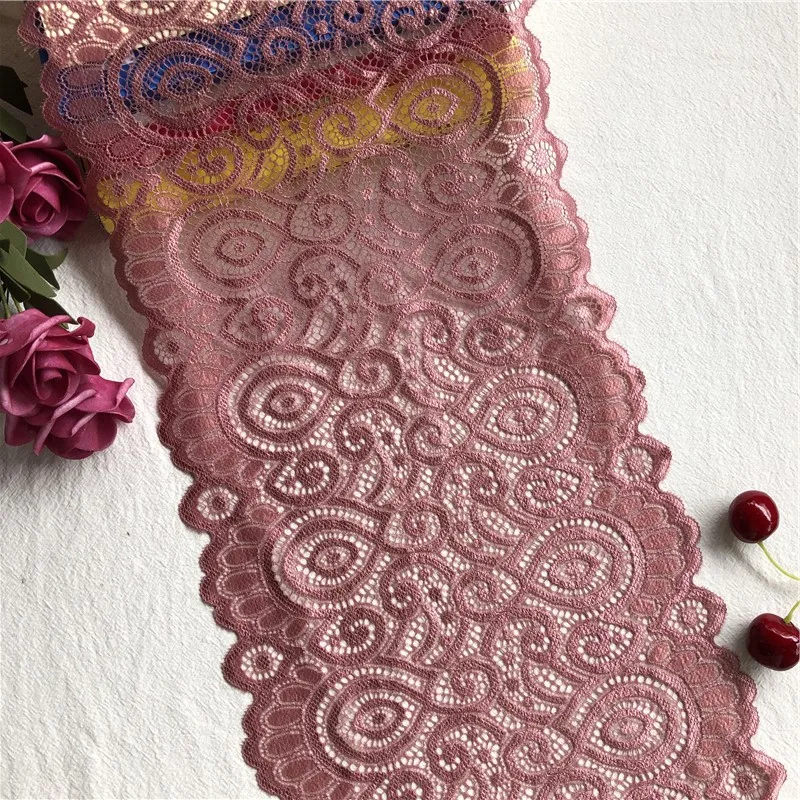 22m E1227-1 width floral lace trimming handmade lingerie dress clothing material diy apparel sewing &amp fabric ribbons | Дом и сад
