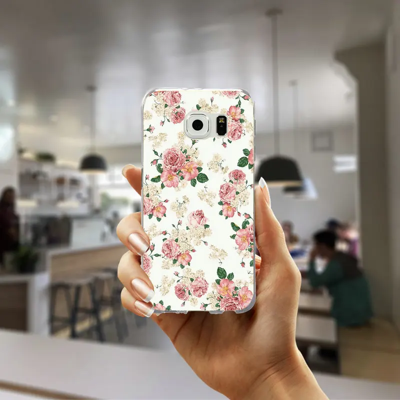 Picture 11 Для Samsung Galaxy A3 A5 A7 A8 A9 плюс большое ядро 2 Prime чехол мягкий, ТПУ чехол красивые Винтаж Роза - Цвет: Picture 11