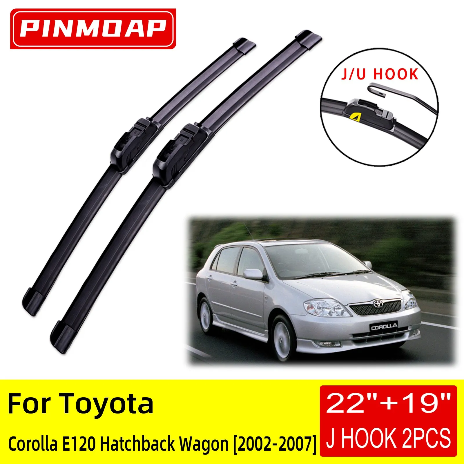 

Щетки стеклоочистителя передние для Toyota Corolla E120 Hatchback Wagon 2002 2003 2004 2005 2006 2007