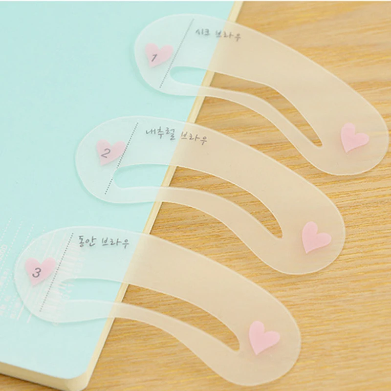 3 стиля/набор трафареты для ухода за бровями|Средства роста бровей| |