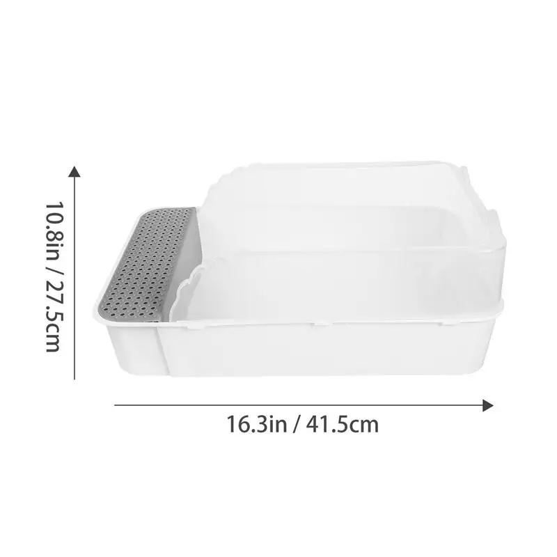 Полузакрытый туалет для кошачьего туалета с защитой от брызг | Дом и сад