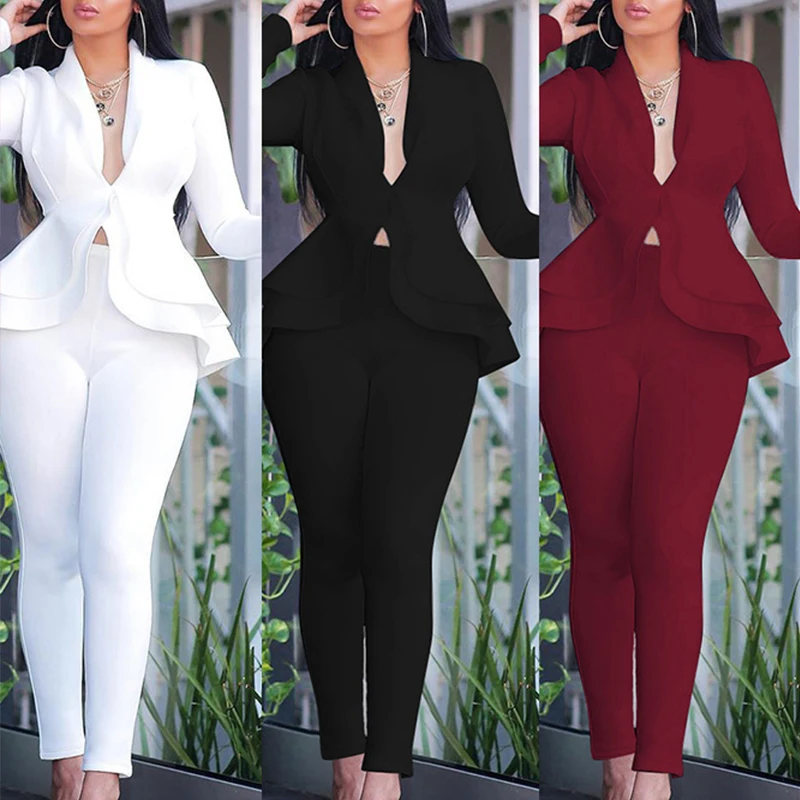 Женский зимний комплект спортивный костюм с длинным рукавом и оборками блейзеры