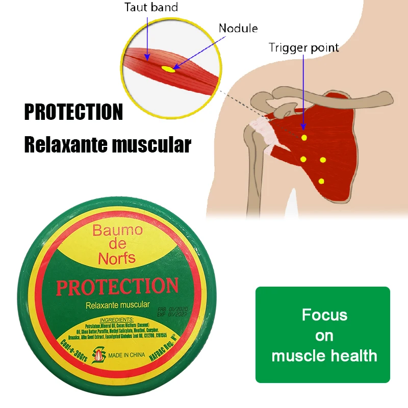 

30G Muscle Massage Cream Analgesic Ointment Hot Relief Pain From Sports Injury Sprain Strain,Protection Relaxante Muscelar