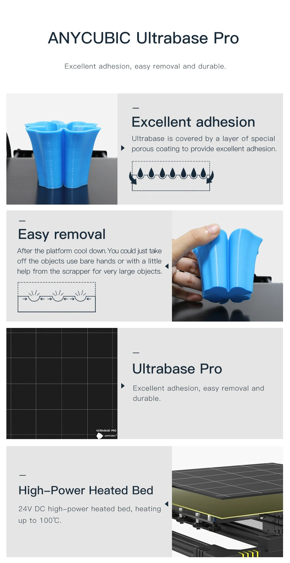 ANYCUBIC Chiron 3d принтер TFT сенсорный экран ultracase экструдер большой объем сборки 3d принтер комплект размера плюс impressora 3d drucker