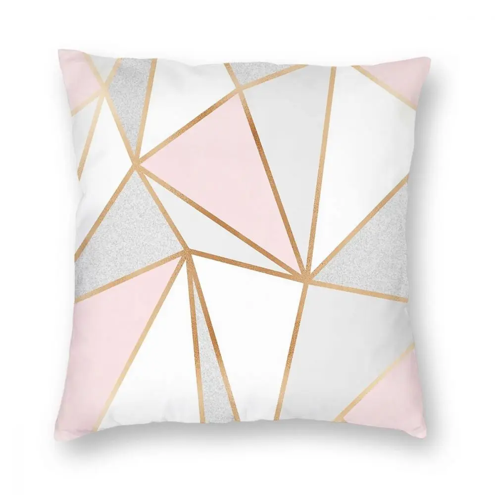 

Pink Grey Geo Throw Pillow Cover Throw Pillow Modern Geometric Graphic Funny Pillowcover Home Decor