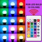 Умная светодиодная RGB лампа E27 с регулируемой яркостью, осветительная приглушаемая лампочка, цветная меняющаяся лампочка для украшения дома, белый цвет, RGBW, 7 Вт, 12 Вт, 15 Вт