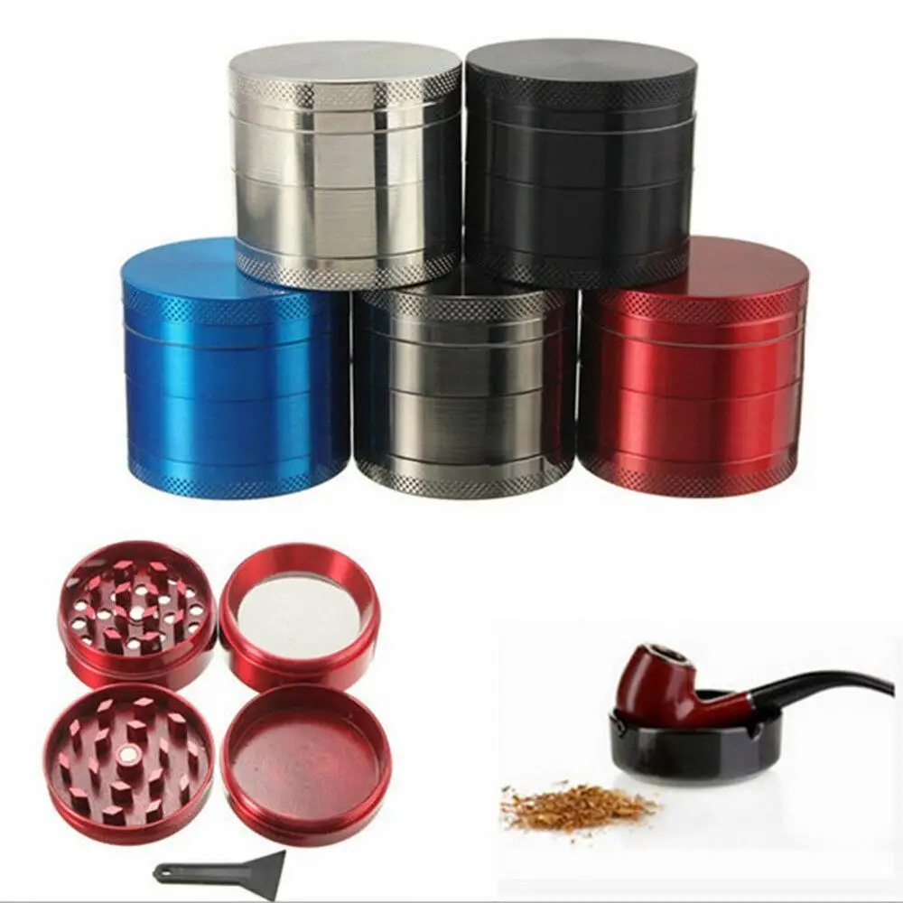 

Portable Mini 4 Layers Zinc Alloy Metal Tobacco Crusher Hand Muller Smoke Herbal Herb Grinder Spice Crusher
