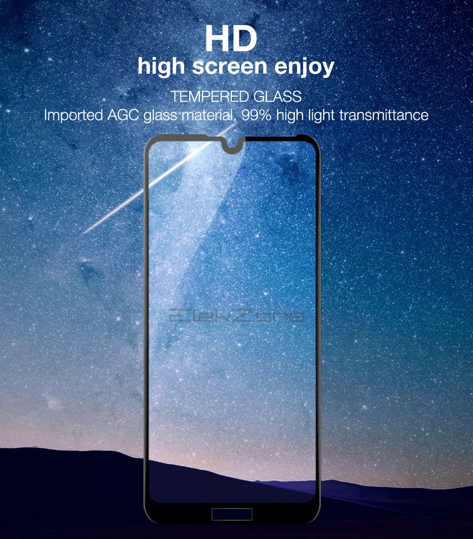 

9h screen protectors glass for Huawei Honor Play 8A Full Cover Screen Protected HD Tempered Glass For Honor Play 8A Glass Film
