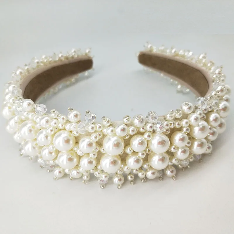 Жемчужные повязки на голову для женщин свадебные диадемы и короны заказ невесты