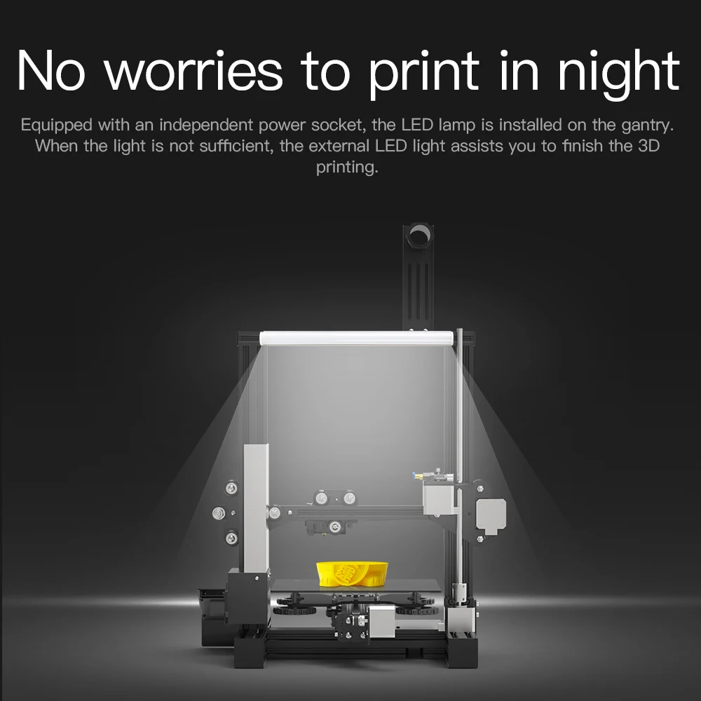 creality 3d printer parts upgrade 110220v ender 3 led light kit universal plug adaptor for ender 3 series printer part free global shipping