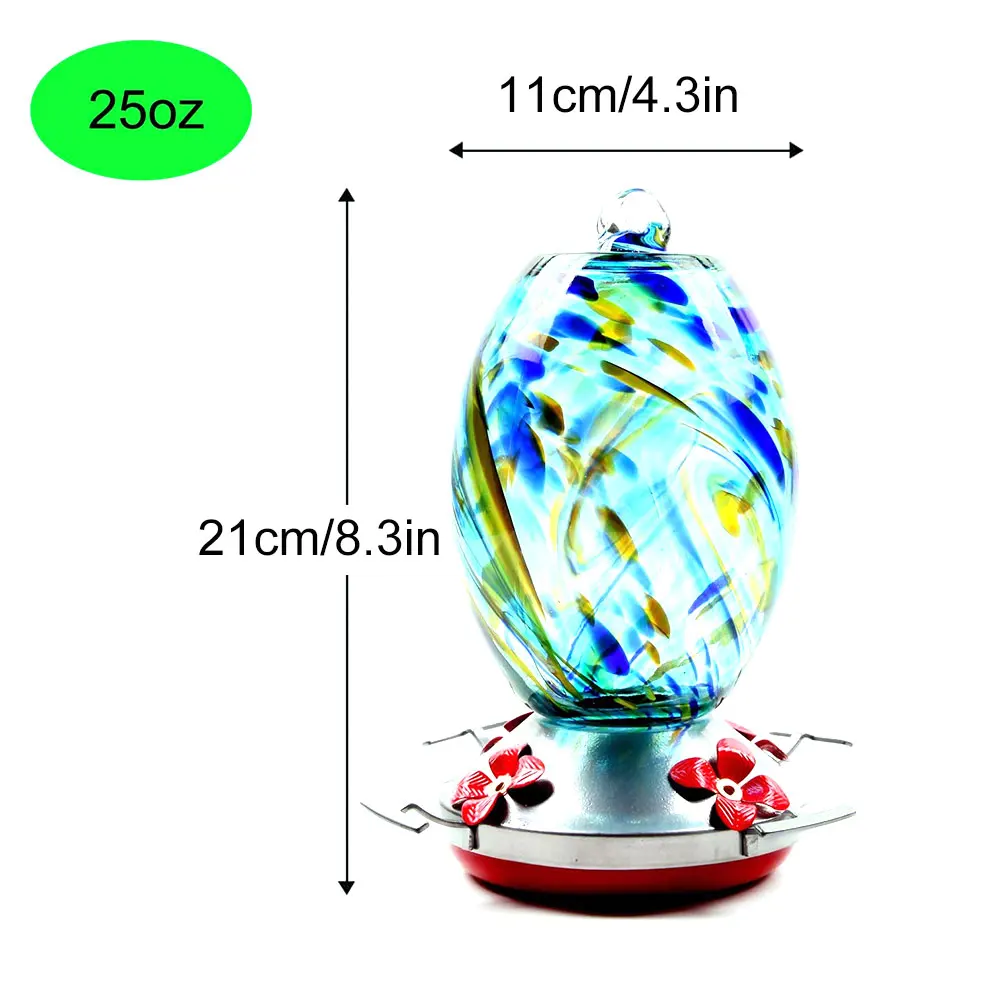 

Hummingbird Feeder Bird Water Feeder Bottle Hanging Wild Birds Feeding Nectar Tool Garden Outdoor Glass Hook Bird Feeder