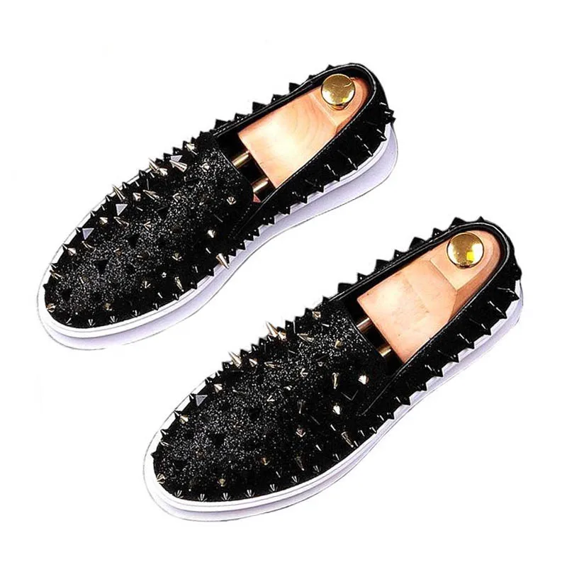 Роскошные дизайнерские новые мужские блестящие повседневные Лоферы без