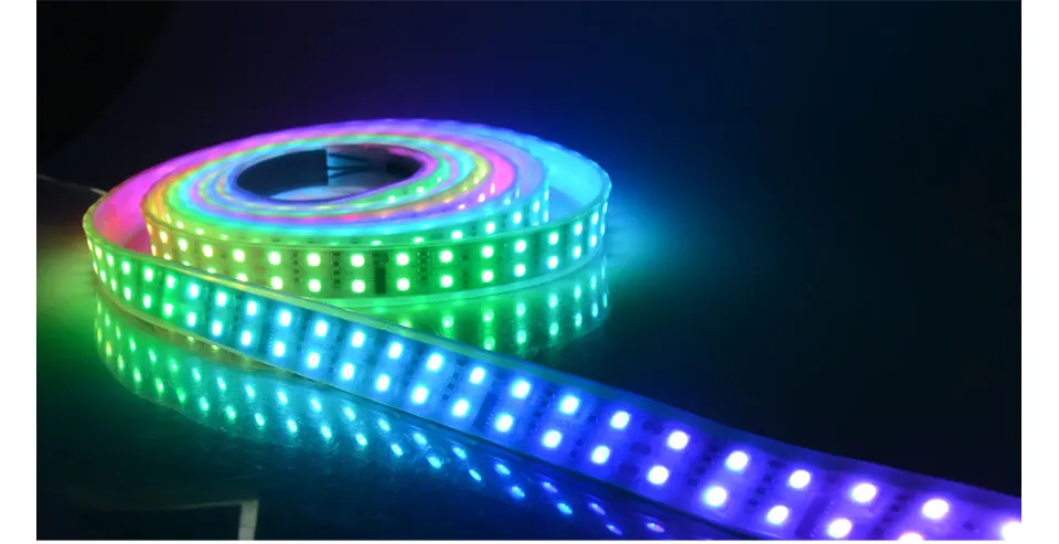 Светодиодная лента постоянного тока 12 В RGB ws1812 Smart IP68 водонепроницаемая лента 5 м+ 12 В 8A блок питания+ пульт дистанционного управления ws1812 600 светодиодный s