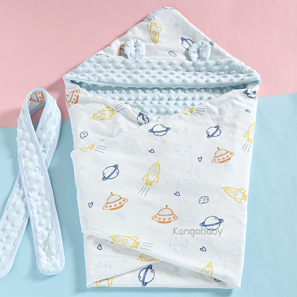 

Kangobaby # My Soft Life # 3-слойный хлопковый осенне-зимний спальный мешок для новорожденных, супер удобные пеленки для малышей