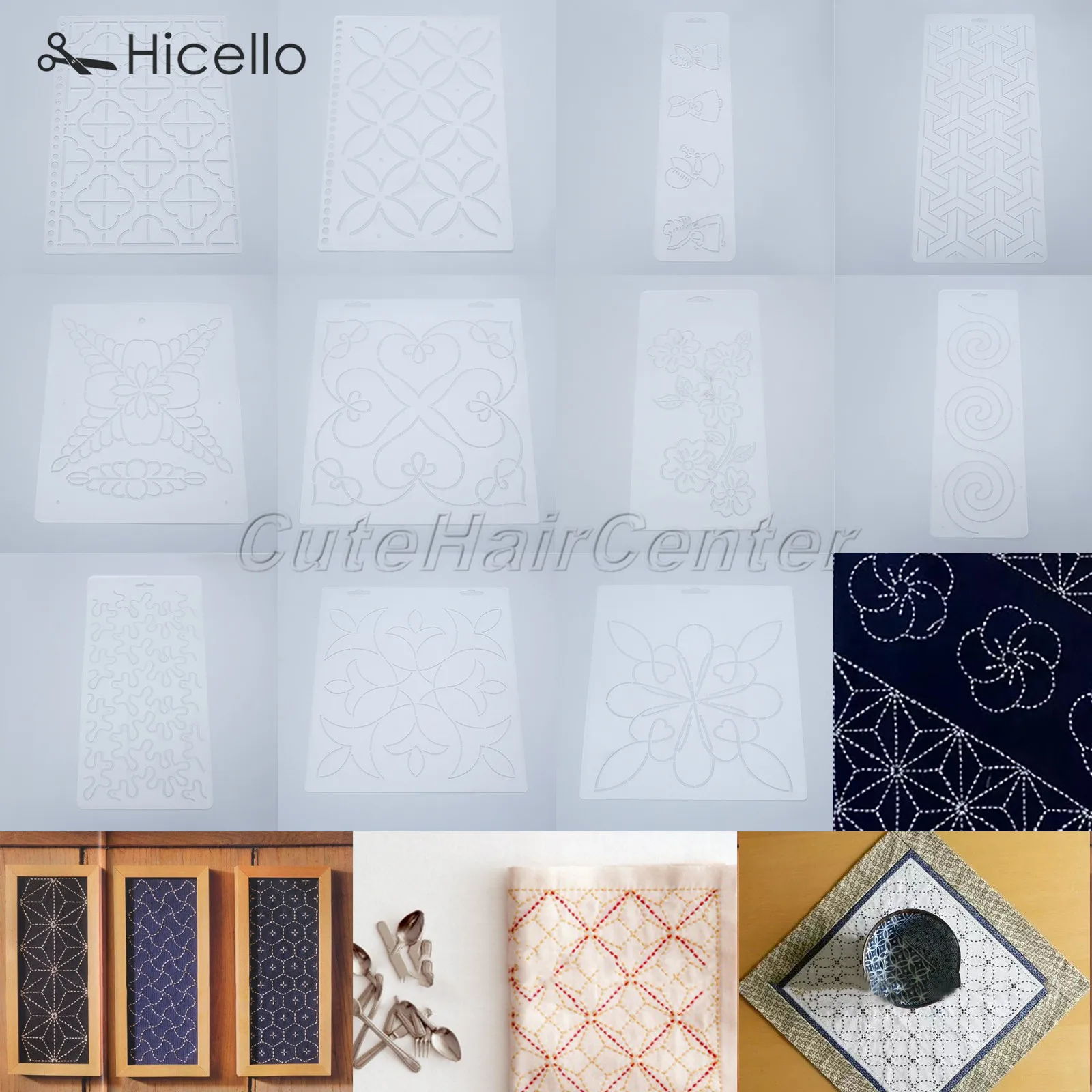 Трафарет для квилтинга пластиковый полупрозрачный шаблон рукоделие шитье