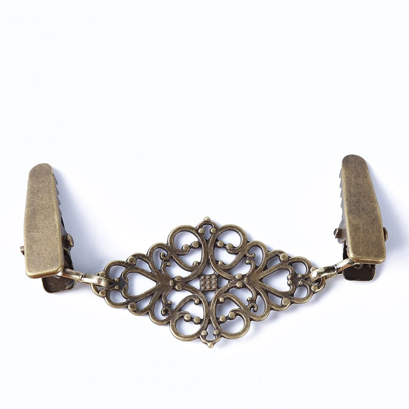 

Popular Women Clips Jewelry Retro Fashion Sweater Shawl Clips Cardigan Collar Clips Holder Garters Accessories Jewelry Gift