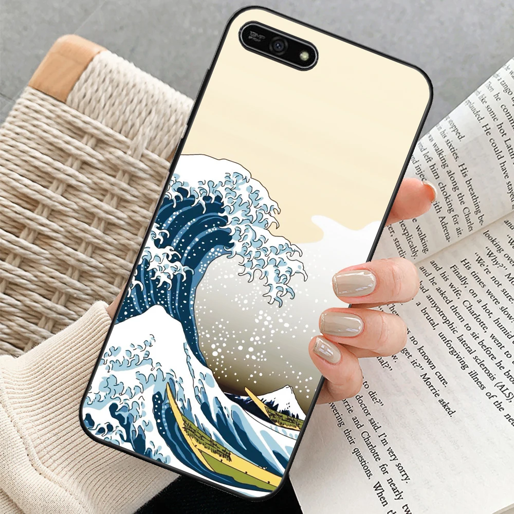 

For Huawei Y6 2018 Case 5.7" Cartoon Protective Case For Huawei Y6 2018 Matte TPU Back Cover on Y6 2018 Soft Silicone Phone Capa