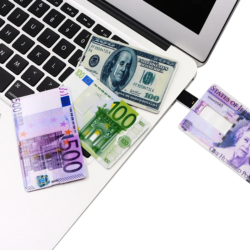 

currency usb 2.0 metal usb flash drive waterproof 128gb U disk usb key Pendrive 64GB 32GB 16GB 8GB Pen Drive memory stick