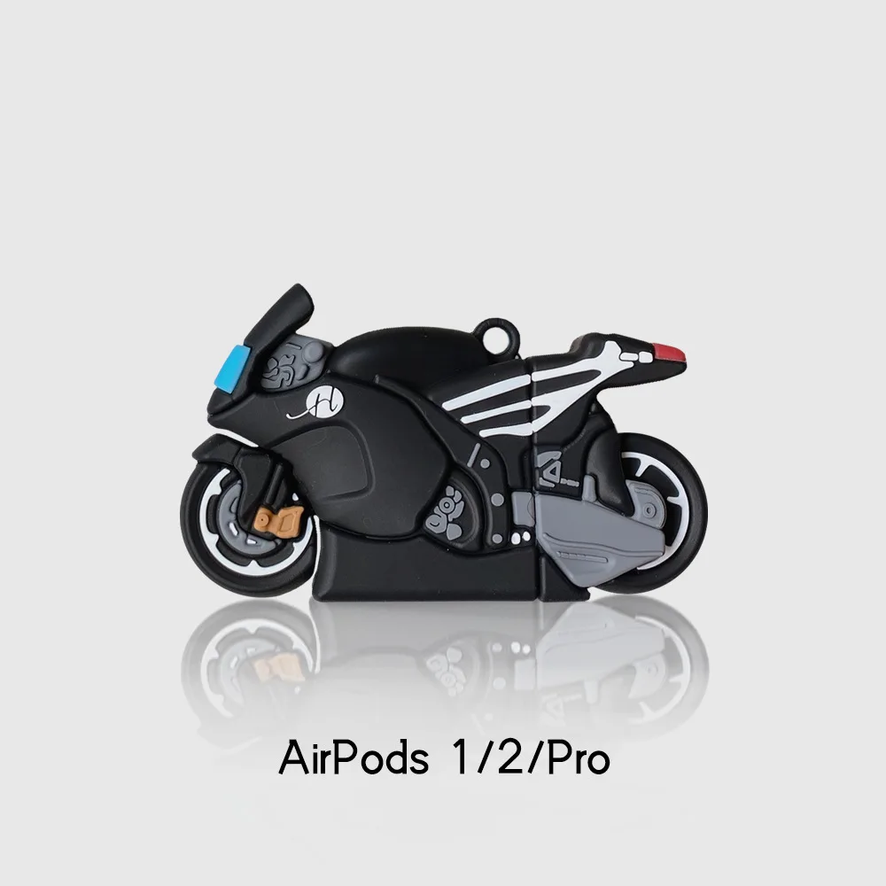 

Motorcycle AirPods3 Generation Protective Case Personality 1/2 Generation Pro Bluetooth Headset Soft Applicable Ornaments 12+y