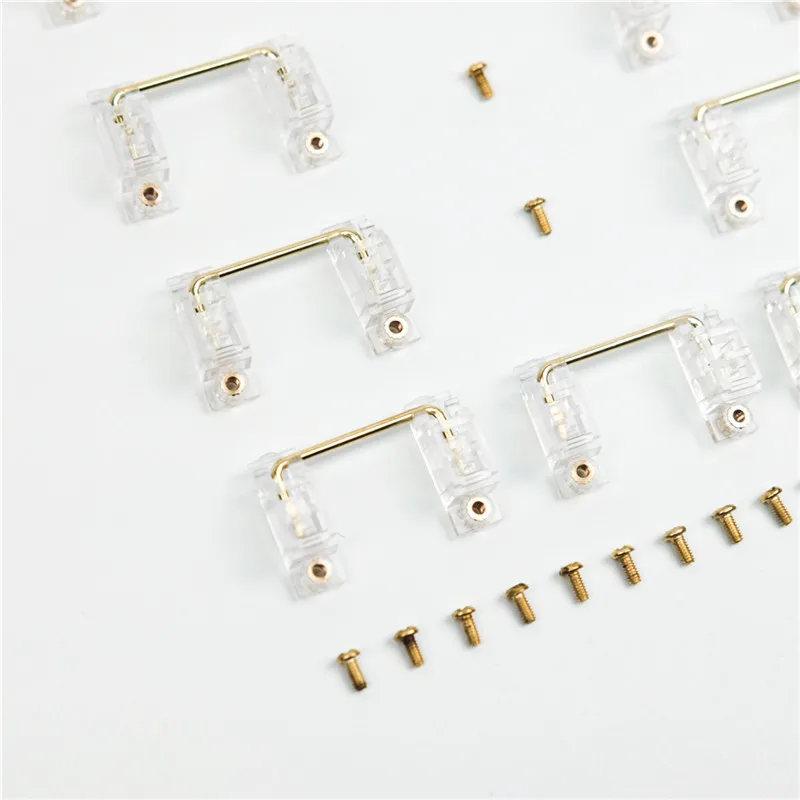 

HOT PCB Screw Satellite Axis Transparent Cherry Stabilizers 2U 6.25U For All Mechanical Keyboard PCB Stabilize