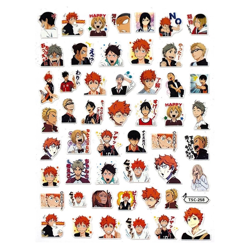 

TSC-258 Boy playing DIY 3D Back glue Nail decal Nail sticker Nail decoration Nail art Nail tool Nail ornament