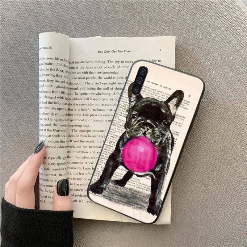 

Cute Funny French Bulldog animal Phone Case For Samsung galaxy S 9 10 20 A 10 21 30 31 40 50 51 71 s note 20 j 4 2018 plus
