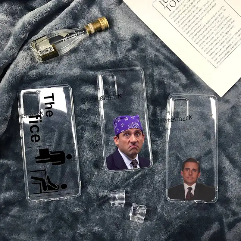 

Michael Scott The Office Phone Case For Samsung S30 S21 S20 Fe Note 20 Ultra S10 S9 S8 Plus S7 S10e Transparent Cover