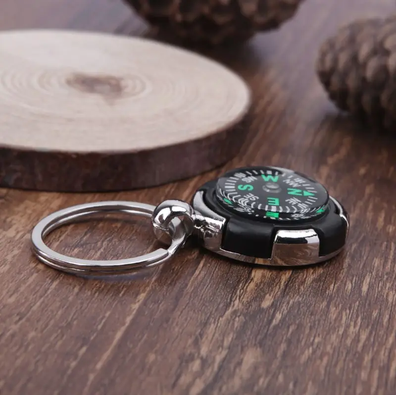 Outdoor Camping Hiking Mini Compass Navigator Portable Keychain Survival Tool Q84C | Спорт и развлечения