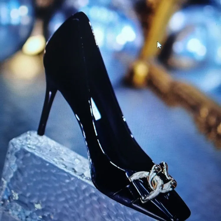 

2021 Brand Women White Green Heels Pumps Scarpins Luxury Office Ladies Designer Prom Stiletto 8cm High Heels Dress Party Shoes