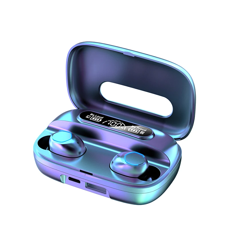 New TWS Earphone Wireless Bluetooth 5.1 Headphones Waterproof Sport Headsets Noise Reduction Earbuds with Microphone |