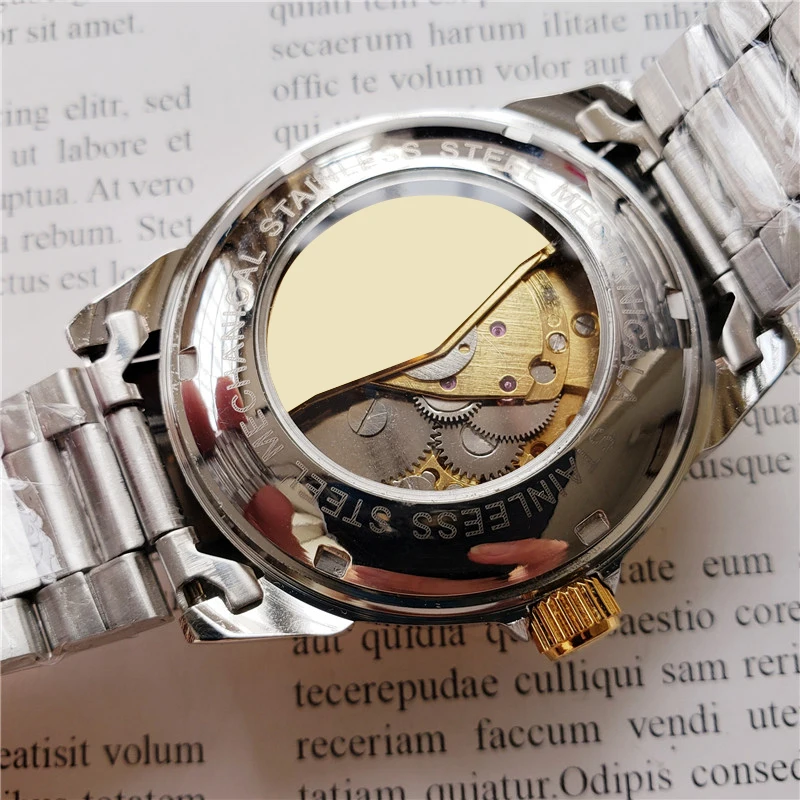 

Daytona Luxury Watch Men Automatic Chronograph Waterproof Wrist Watch Hollow Stainless Steel Mechanical Watch Relogio Masculino