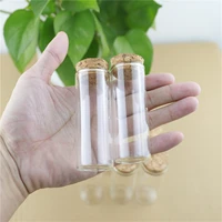 12 piece 3080mm 40ml mini glass bottle jar test tube cork stopper spice bottles container small vials tiny glass bottles