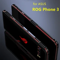 case for rog3 rog phone3 deluxe bumper ultra thin aluminum case for asus rog phone 3 zs661ks 2 film front rear