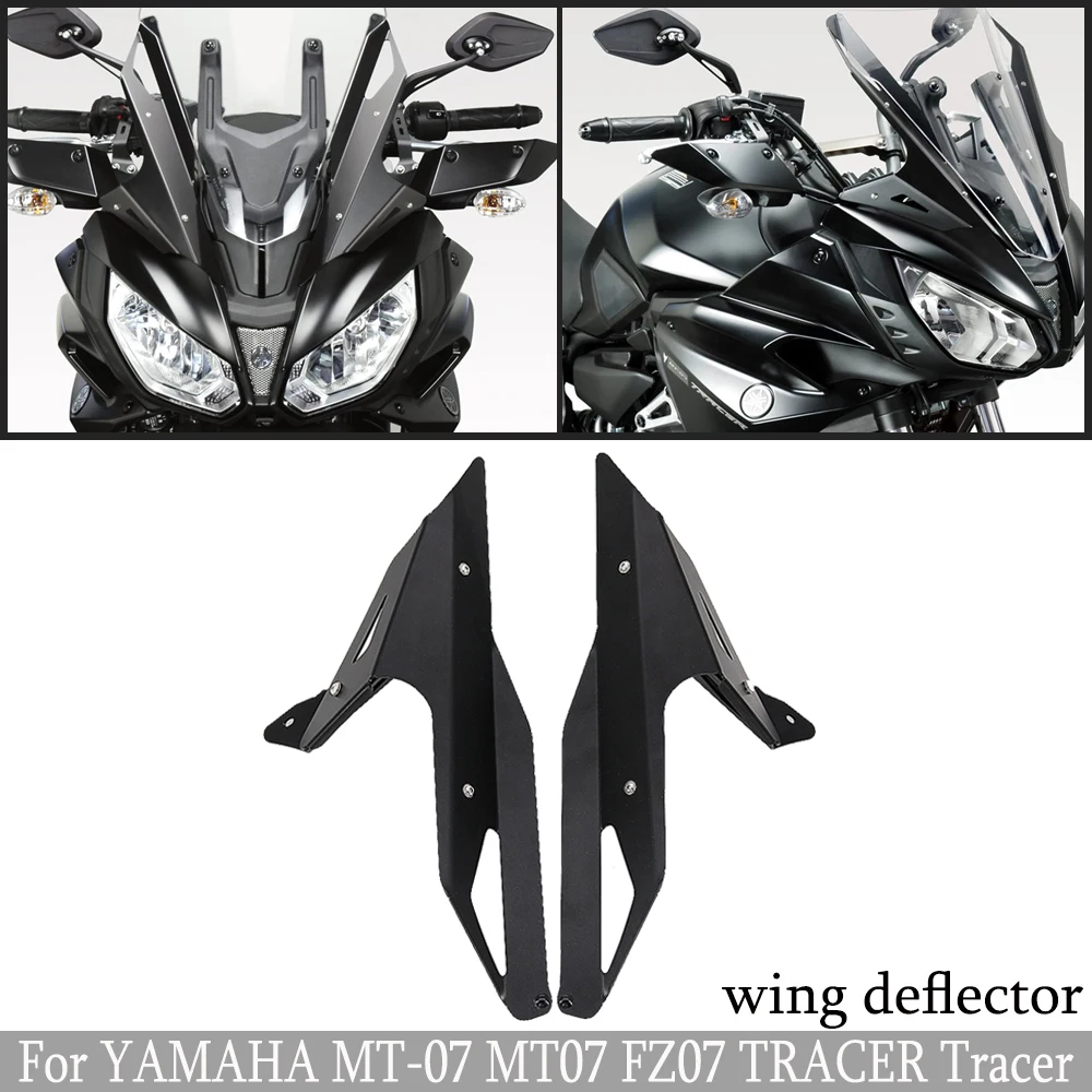 

For YAMAHA MT-07 MT07 FZ07 FZ 07 TRACER Tracer 2017-2019 windshield ​wind deflectors ​front deflector fairing extension