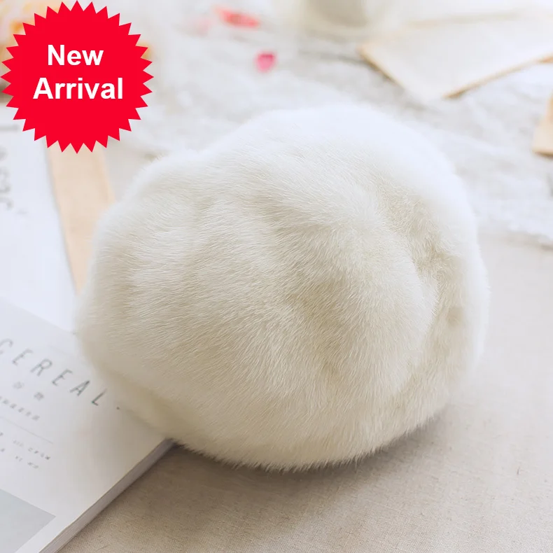 

Меховая женская шапка HF806 из норки, шапка из натурального меха норки для девочек, женская модная повседневная весенне-Осенняя шапка, береты