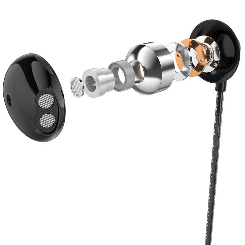 Earphone For MP3 Universal Metal Wired Control Portable Durable Stereo Music With Microphone Earphones Handfree | Электроника