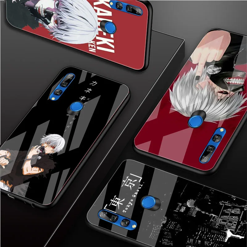 

Tokyo Ghoul Anime Tempered Glass Phone Case For Honor 30 20 Pro X10 9X 8X 20 10 Lite 10i Nova 5T Y9 7 6 Prime 2019 Cover