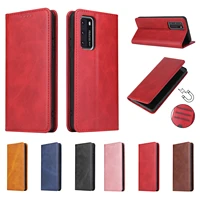 leather phone case for huawei p smart s y8s y5p y6p p40 lite p30 pro mate 20 nova 7 se 2i luxury flip cover card slots magnetic