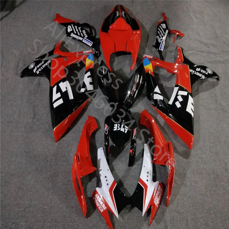 

ABS Fairings for GSXR600 06 07 GSXR750 for SUZUKI GSX-R600 GSX-R750 2006 2007 black red white GSXR 600 750 06-07 K6 K7 fairing