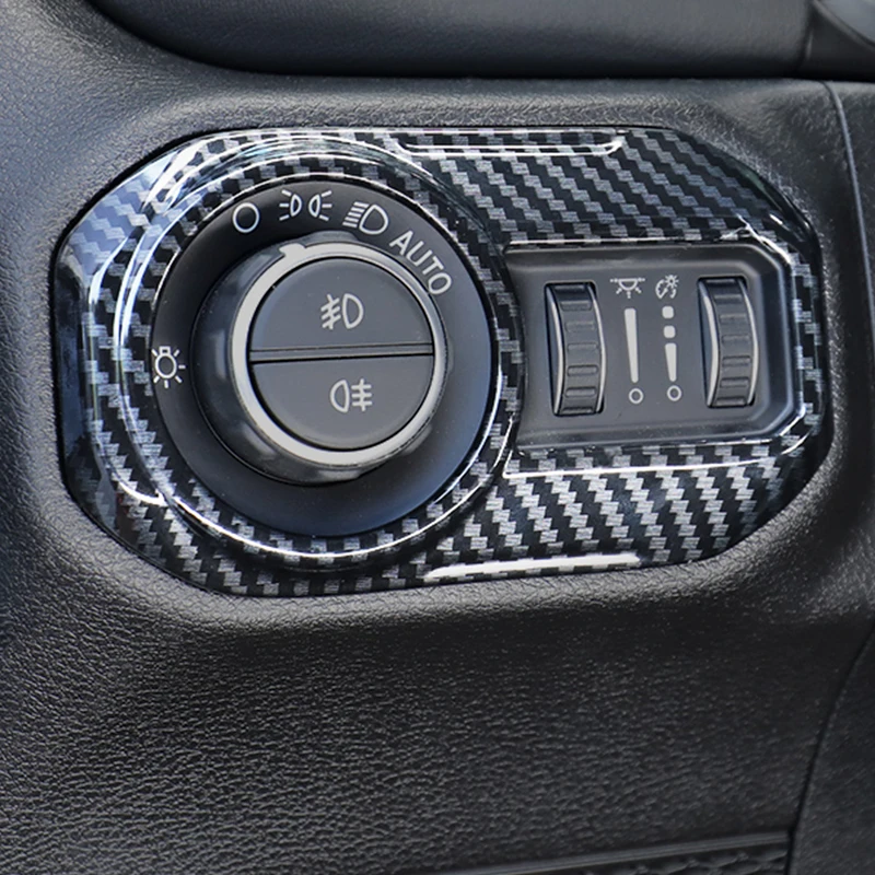 

Подходит для Jeep 18-21 Wrangler модификация интерьера фары-переключатель фары-Регулировка ручки рамка декоративная наклейка