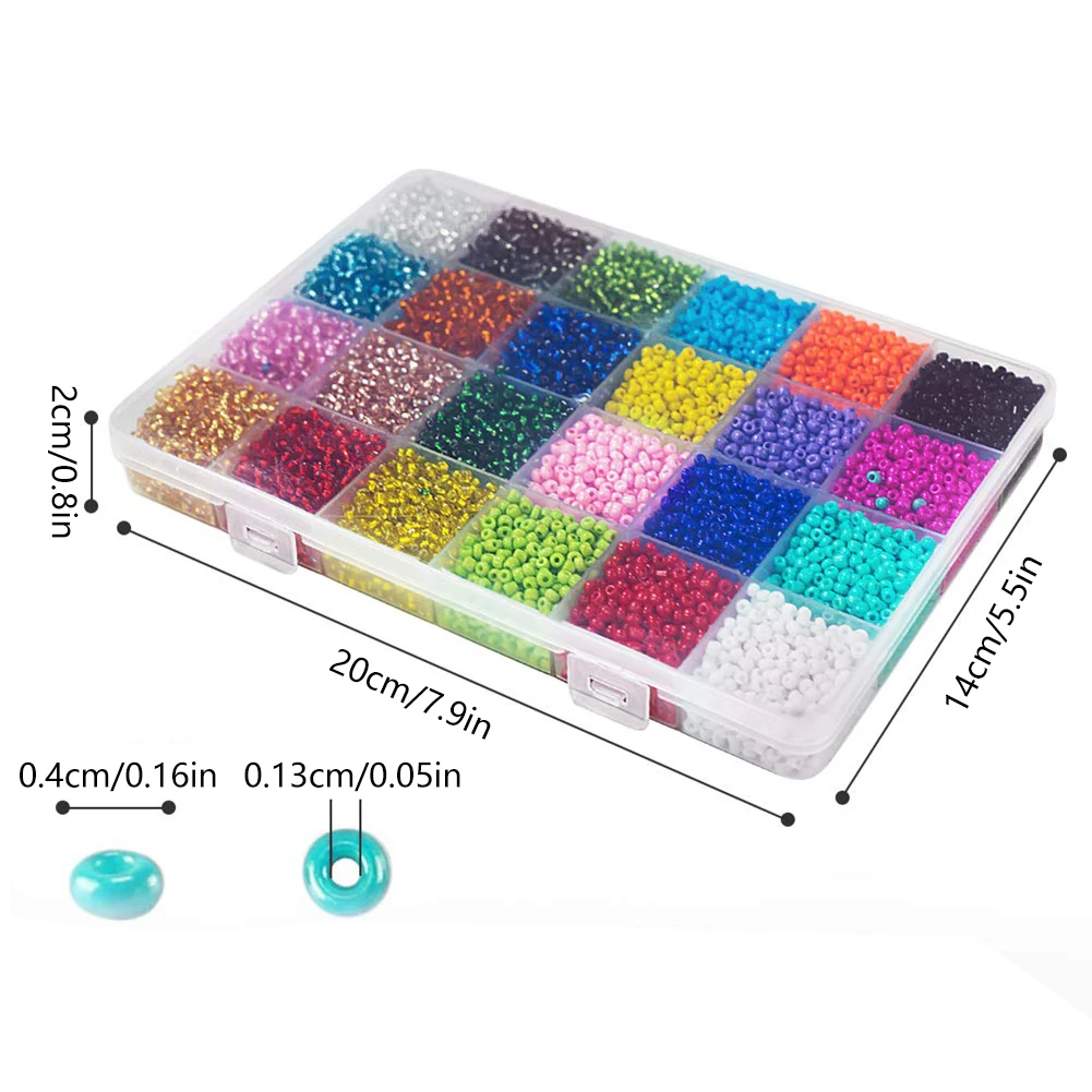 

Making Beads For Bracelets- Bead Craft Set Glass Seed Letter Alphabet Art And Craft Decoration