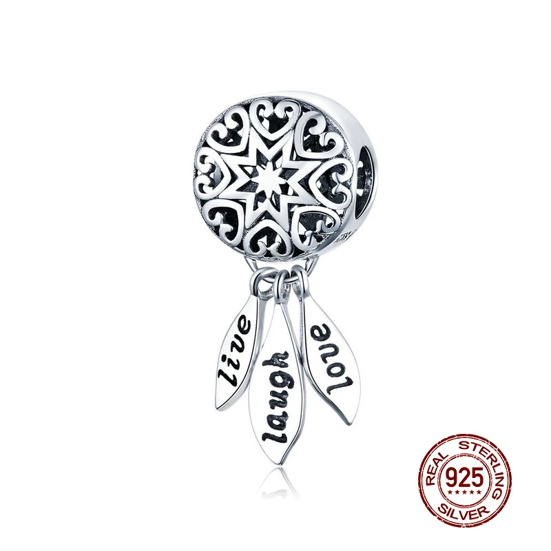 WOSTU Ловец снов амулеты подходят оригинальный браслет 100% Настоящее серебро 925