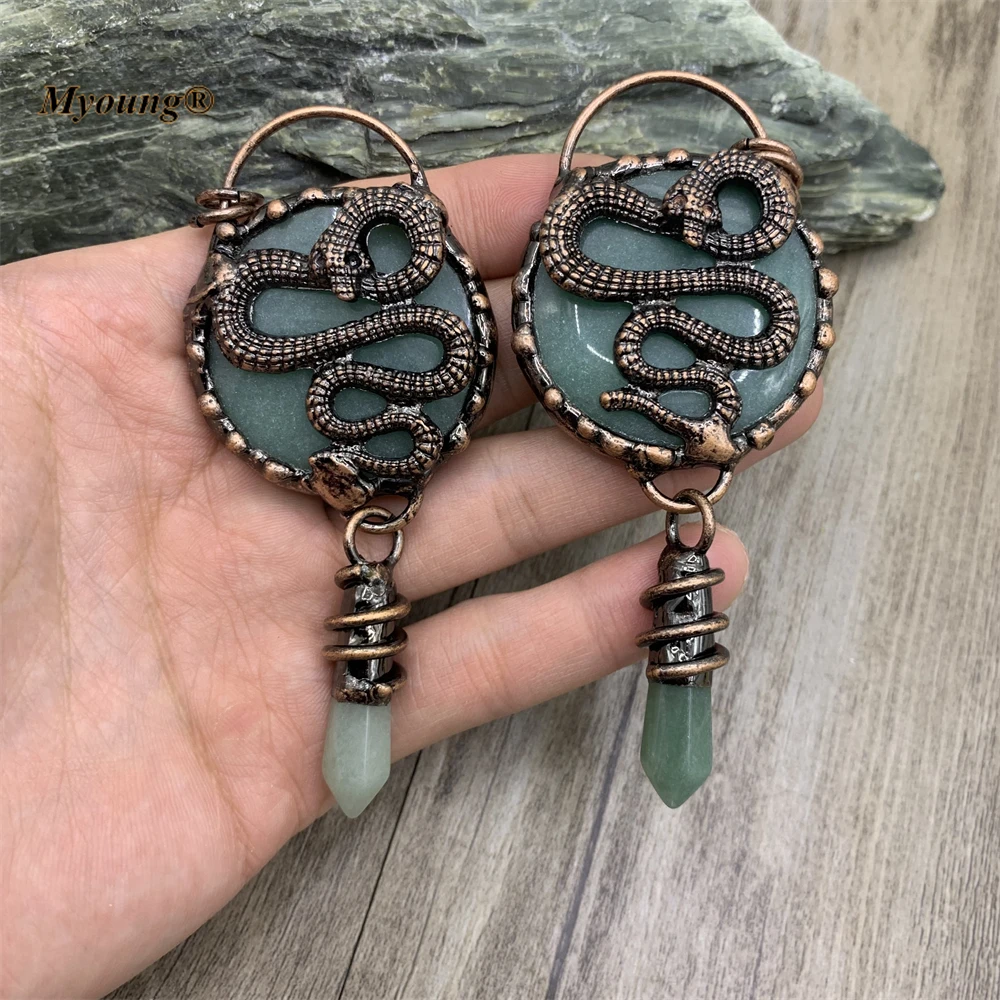 Ювелирные изделия в стиле бохо антикварное большое спаянное ожерелье с зеленым