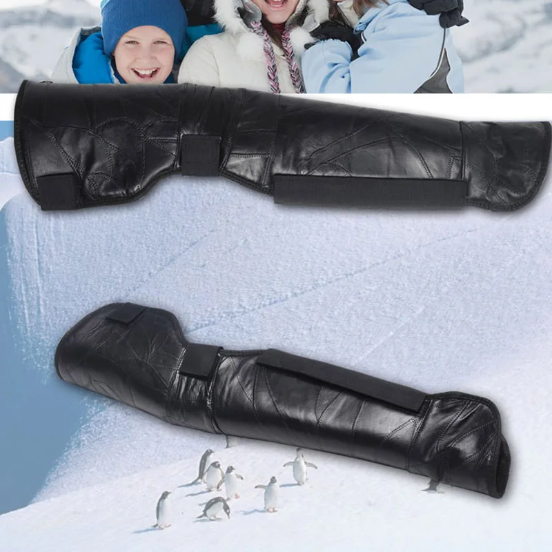 Hot Selling Riding Leather Long Knee Braces Fleece Lined Windproof Warm for Cycling Skiing | Спорт и развлечения