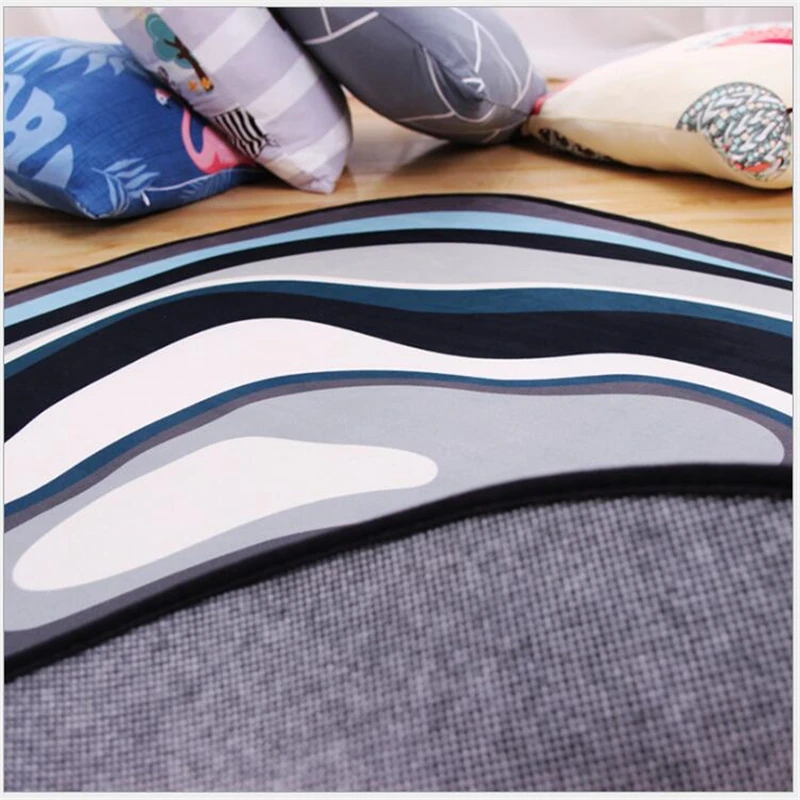 Круглый ковер для детской комнаты детский коврик лазания моющийся нескользящий