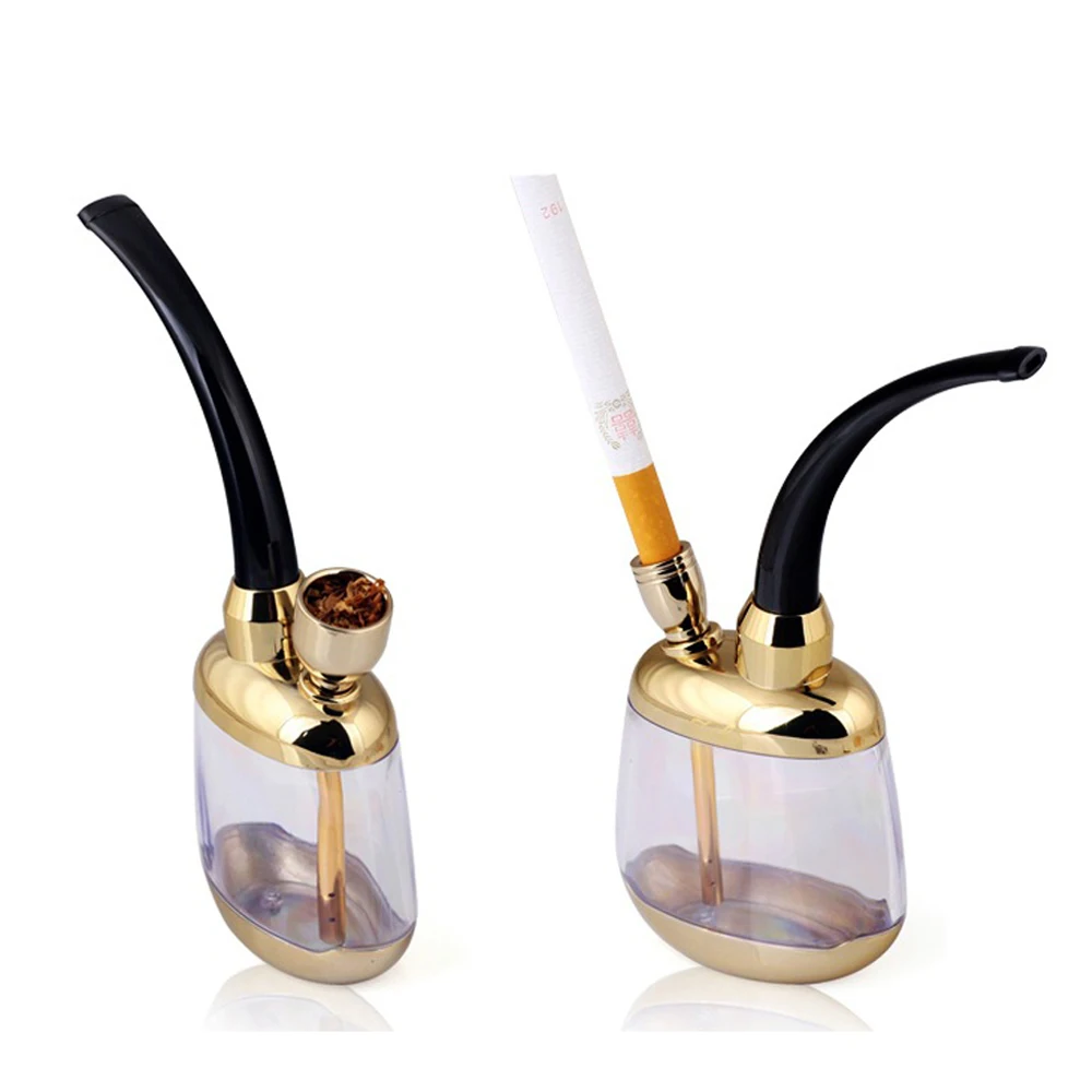 

Fashion Metal Tobacco Pipe Hookah Metal Dual-use Shisha Pipes Smoking Accessories circulating filter Smoke Narguile Grinder